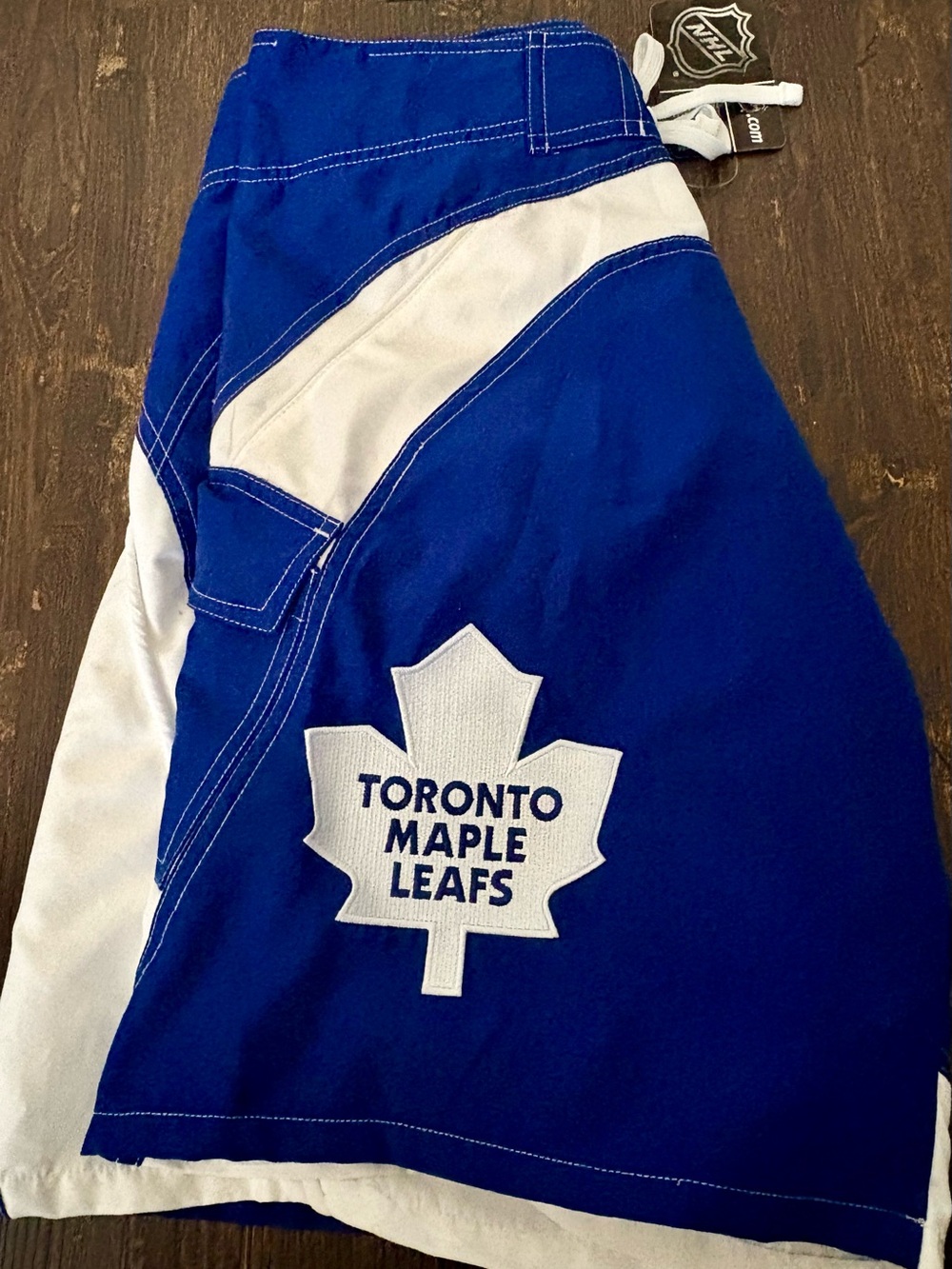 NHL Toronto Maple Leafs Royal Blue & White Hockey Shorts